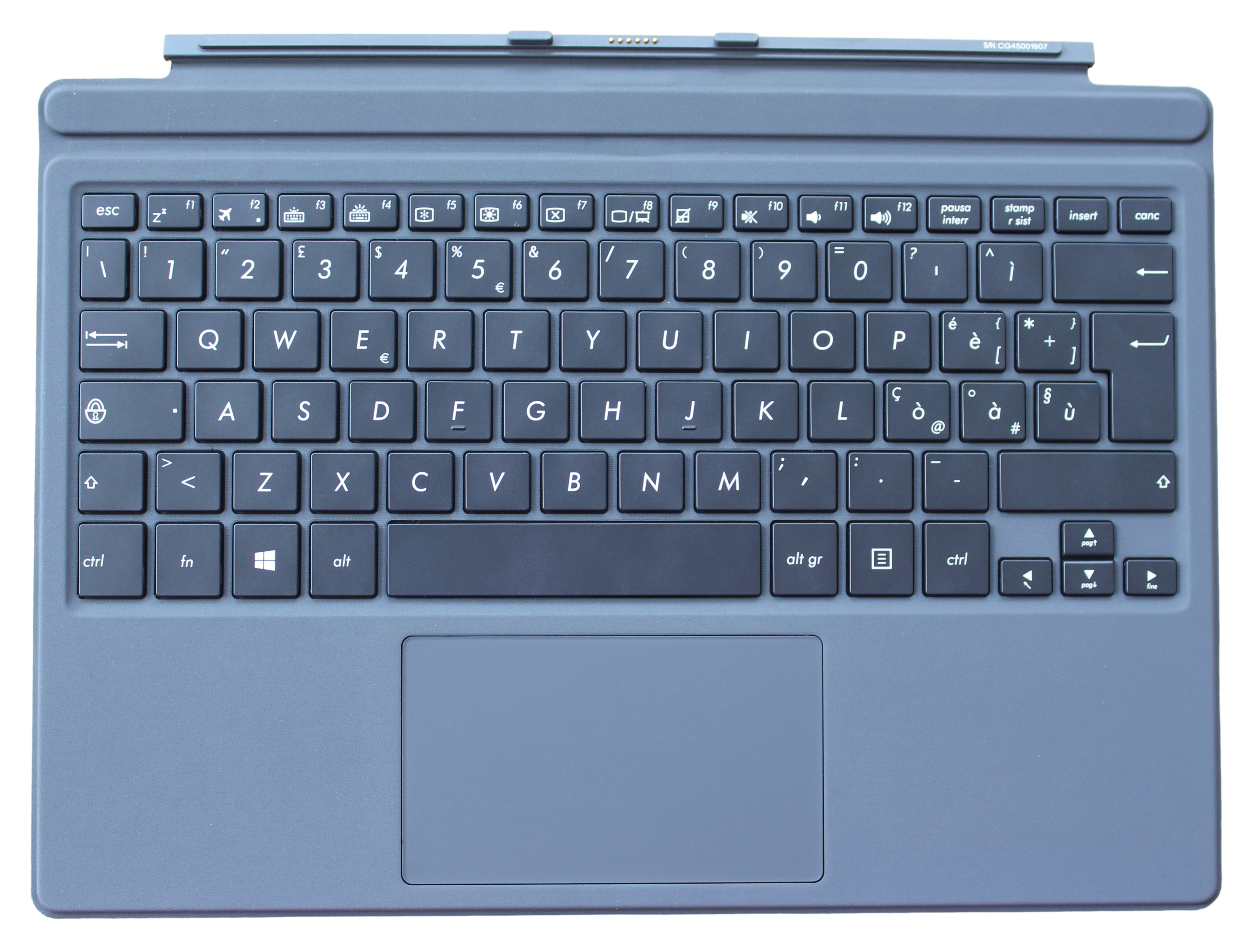 Teclado para tableta Asus 3Pro, T303U, T303UA, T303, T30A6200, i5-6200U, color negro, naranja, marrón y gris,: Italian Black