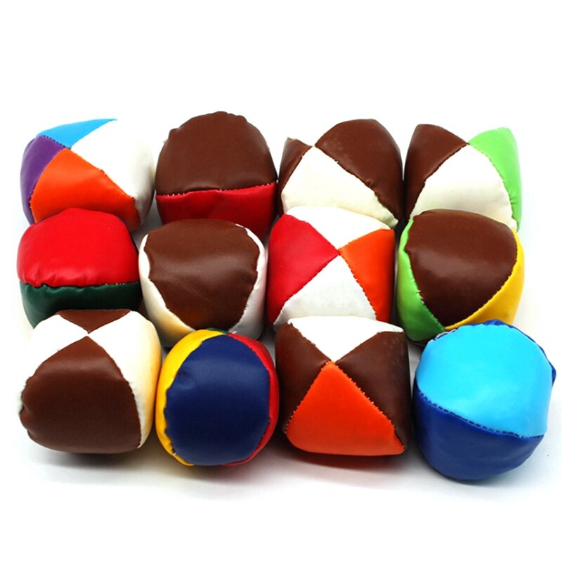 12PCS Cartoon Sandbag Leather Small Sandbag Game Sandbag Ball for Children: Default Title