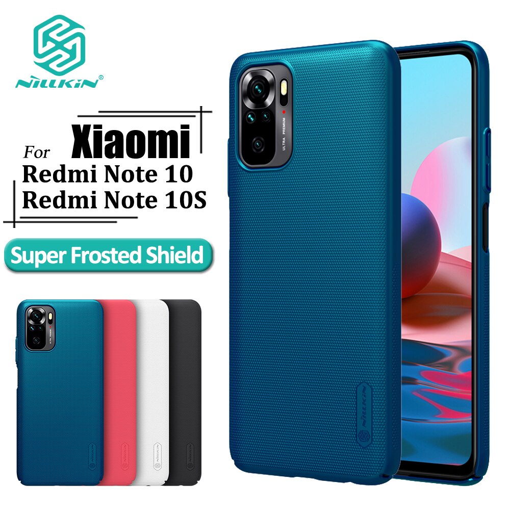 Nillkin Super gefrostet Schild Fall Pro Xiaomi Redmi Hinweis 10 4G Hinweis 10S schwer PC Shockproof Luxus Telefon Startseite
