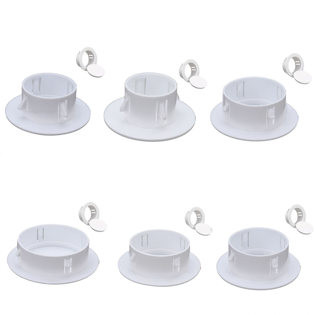 Cubierta decorativa para orificio de pared de 40 a 100mm, rejillas protectoras, tapa decorativa, enchufe de plástico para aire acondicionado