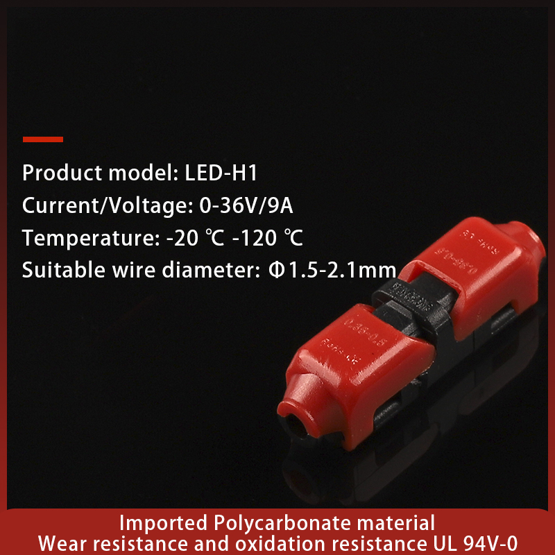 10PCS I/T Type Low Voltage Quick Electrical Cable Connector Toolless Snap Splice Lock Terminal No Stripping Crimp Connectors: Ivory
