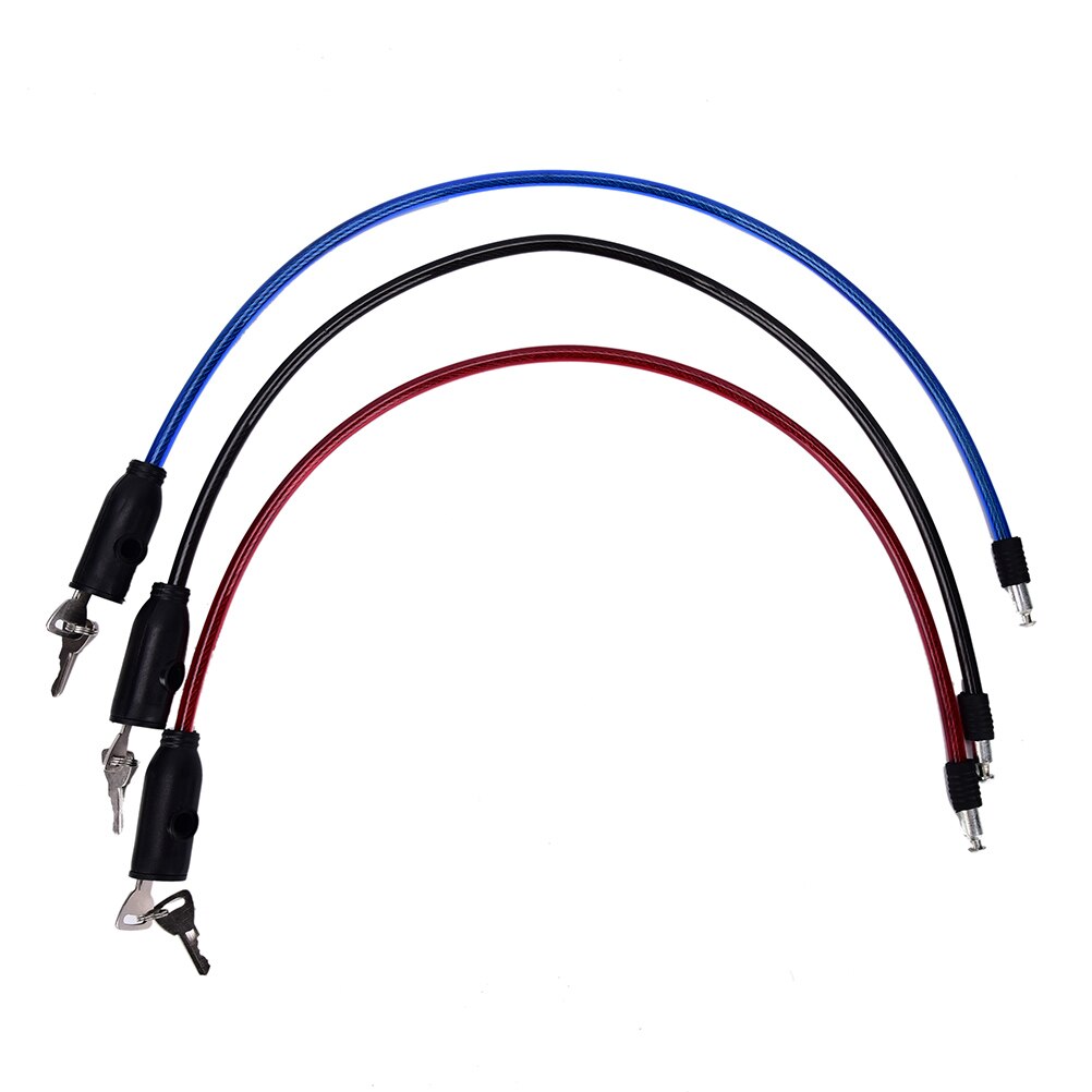 Universellt Cykellås Stöldskydd - Rostfritt Stål Kabel 8x65cm - Säkerhet för Motorcykel, Cykel, MTB - 2 Nycklar