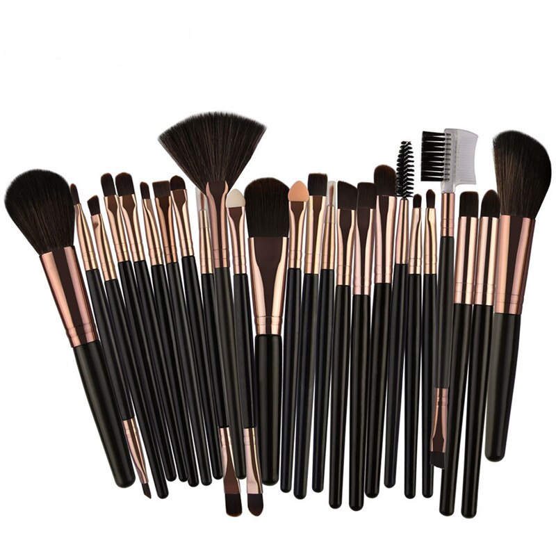 25 Stuks Make-Up Kwasten Kit Set Professionele Blusher Oogschaduw Foundation Cosmetische Penselen Make Up Tool Kit Brochas Maquillaje: A