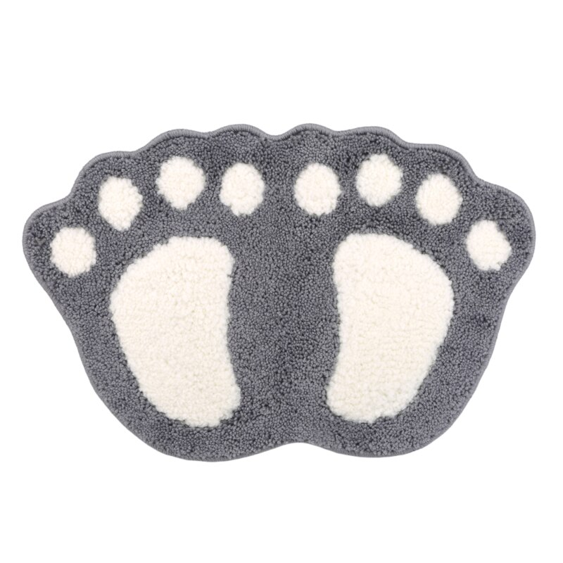 Bathroom Mat Set Carpet Bathroom Floor Rug Anti-slip Rugs Toilet Bath Mat Non Slip Bathroom Set Rug: grey