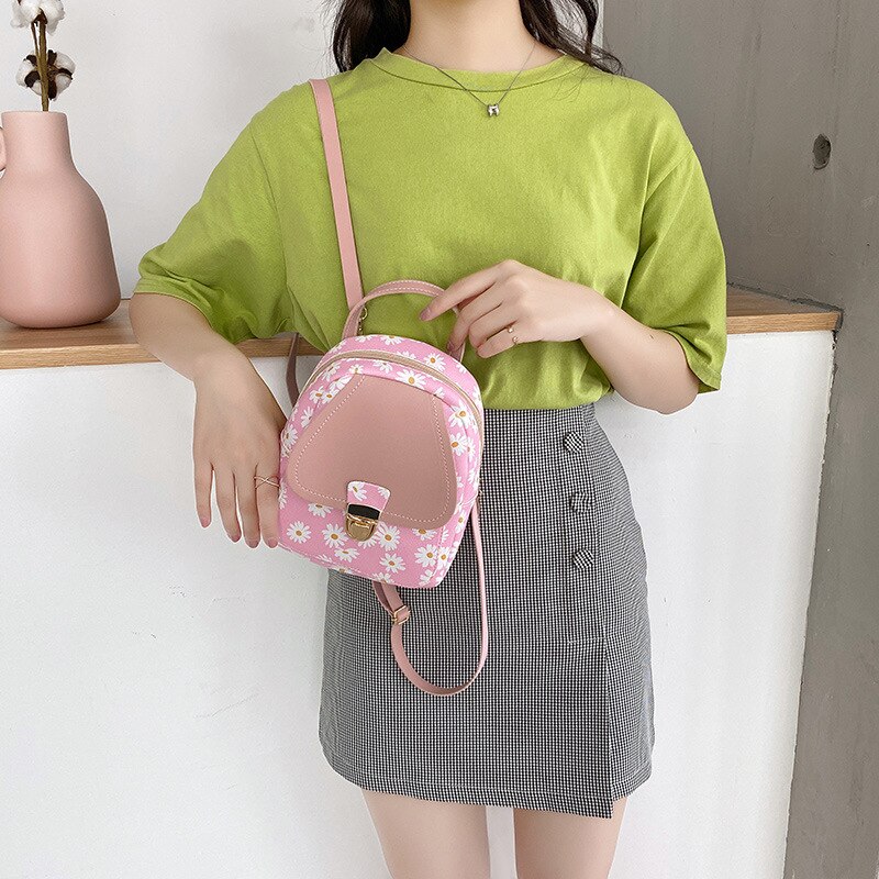Vento marea mini rygsæk crossbody tasker til teenagepige kvinder skulder telefon pung koreansk stil trendy kvindelig taske