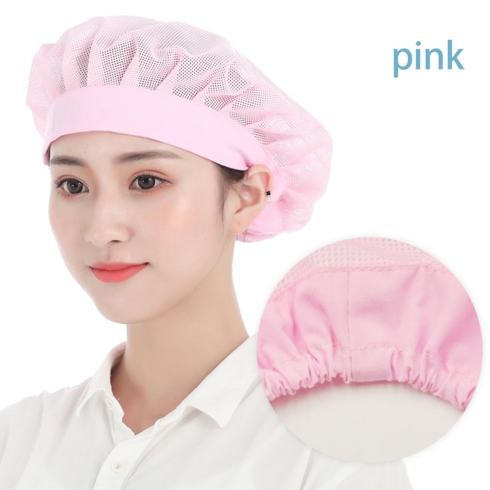 Hair Nets Chef Cap Chic Work Headband Food Service Cook Hat Bundled Hair Cooking Hygienic Cap Hotel: black