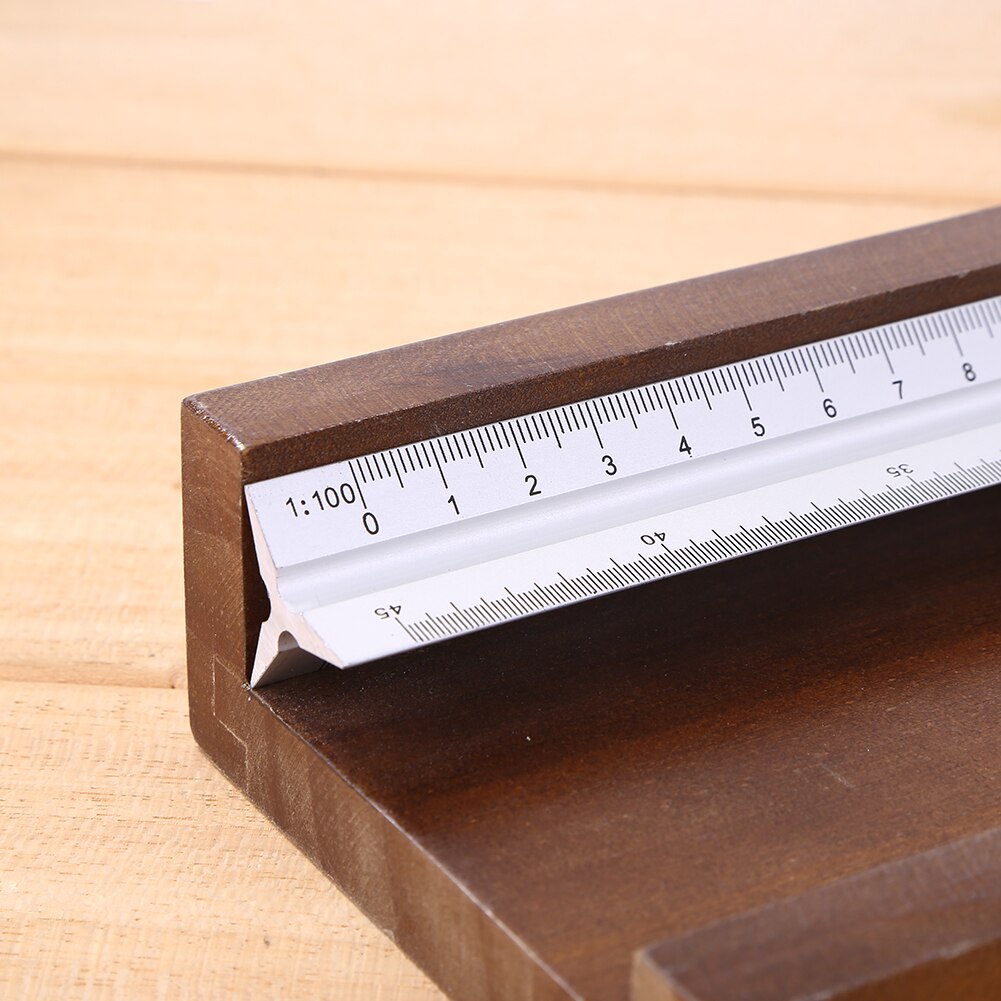 30cm Aluminum Alloy Triangular Scale Ruler Measure... – Grandado