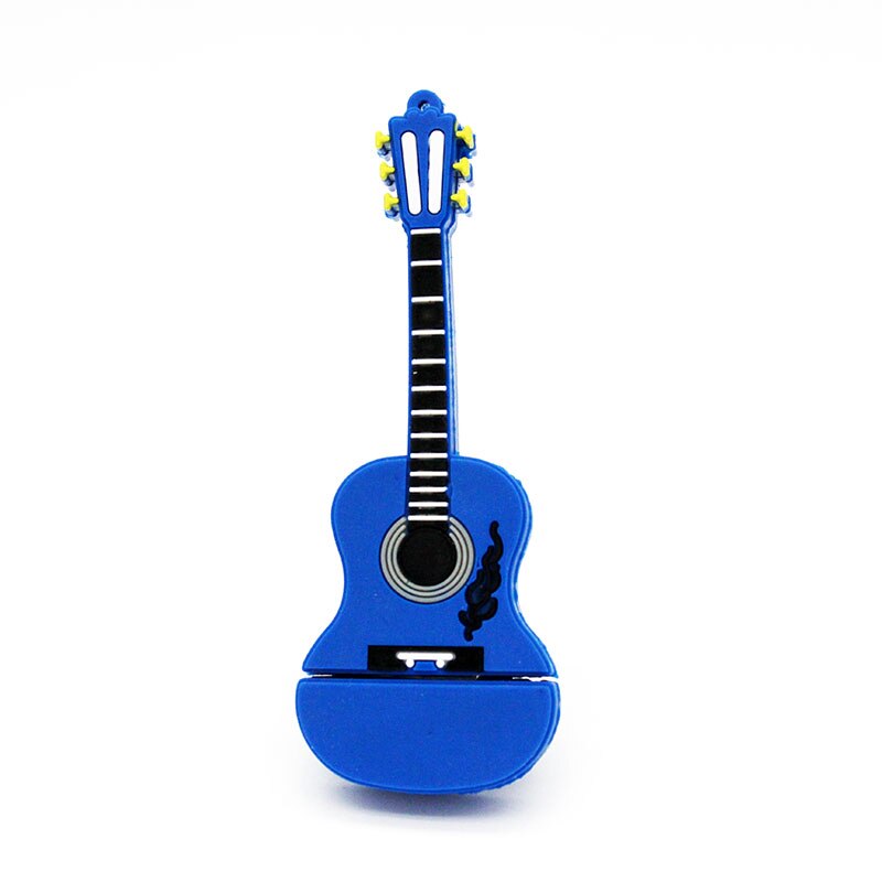 Jaster Muziekinstrument Gitaar Usb Flash Drive Usb Memory Stick 64Gb 16Gb Flash Memory Stick Pen drive Usb Schijf: 4GB / Blue