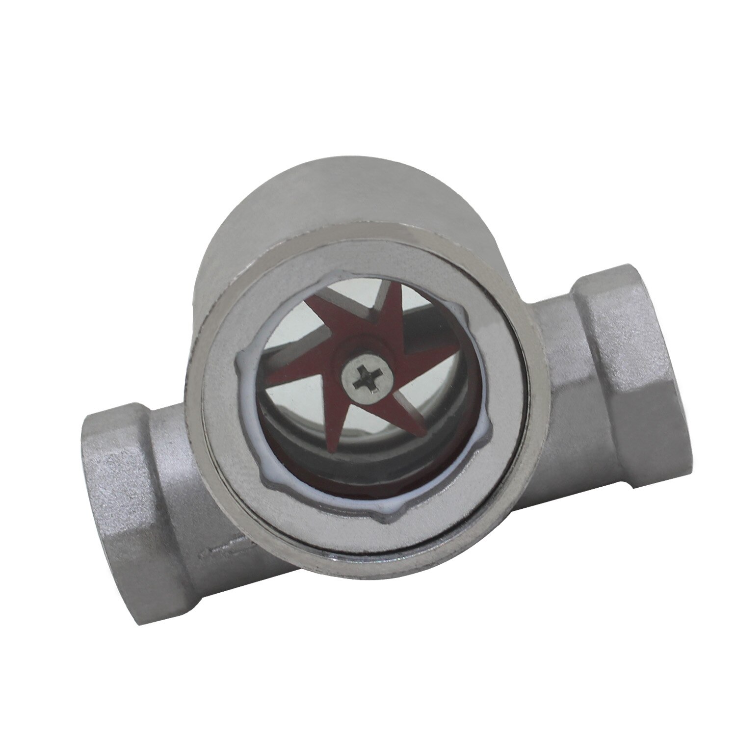 3/8&quot; 1/2&quot; 3/4&quot; 1&quot; - 2&quot; BSPT Female Window Sight Glass Flow Indicator With Impeller Stainless Steel Water Oil 1/4&quot;