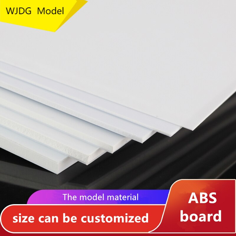 3 PCS. ABS sheet styrene plate 200 mm x 250 mm white more proportion DIY manual, building model materials