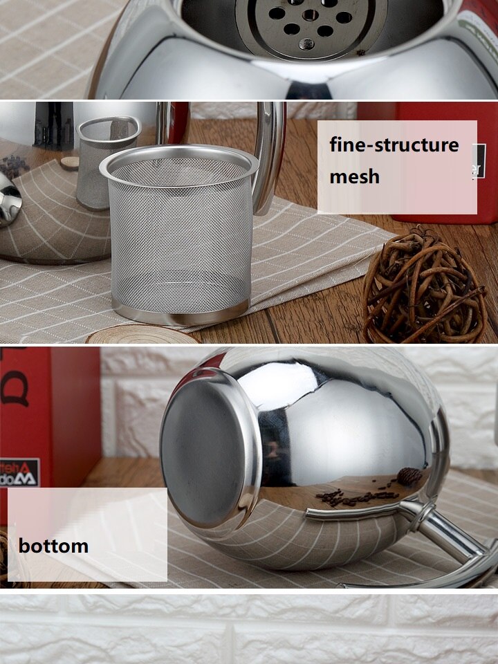 Tee Wasserkocher topf mit Filter Mini Wasserkocher Schreibtisch gebrauch Induktion arbeit 1/1,5 Liter Wasserkocher Küche kochgeschirr