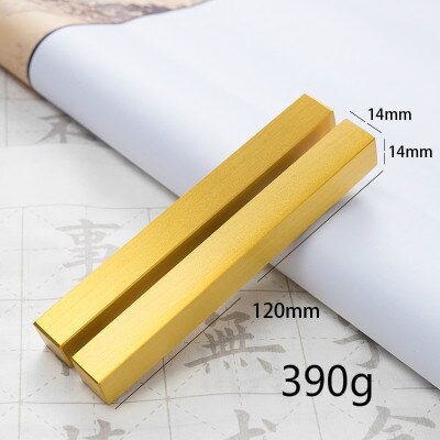 Portable Paperweights Small Solid Brass Paperweights Chinese Tradtional Calligraphy Painting Paperweight Paper Pressing: A