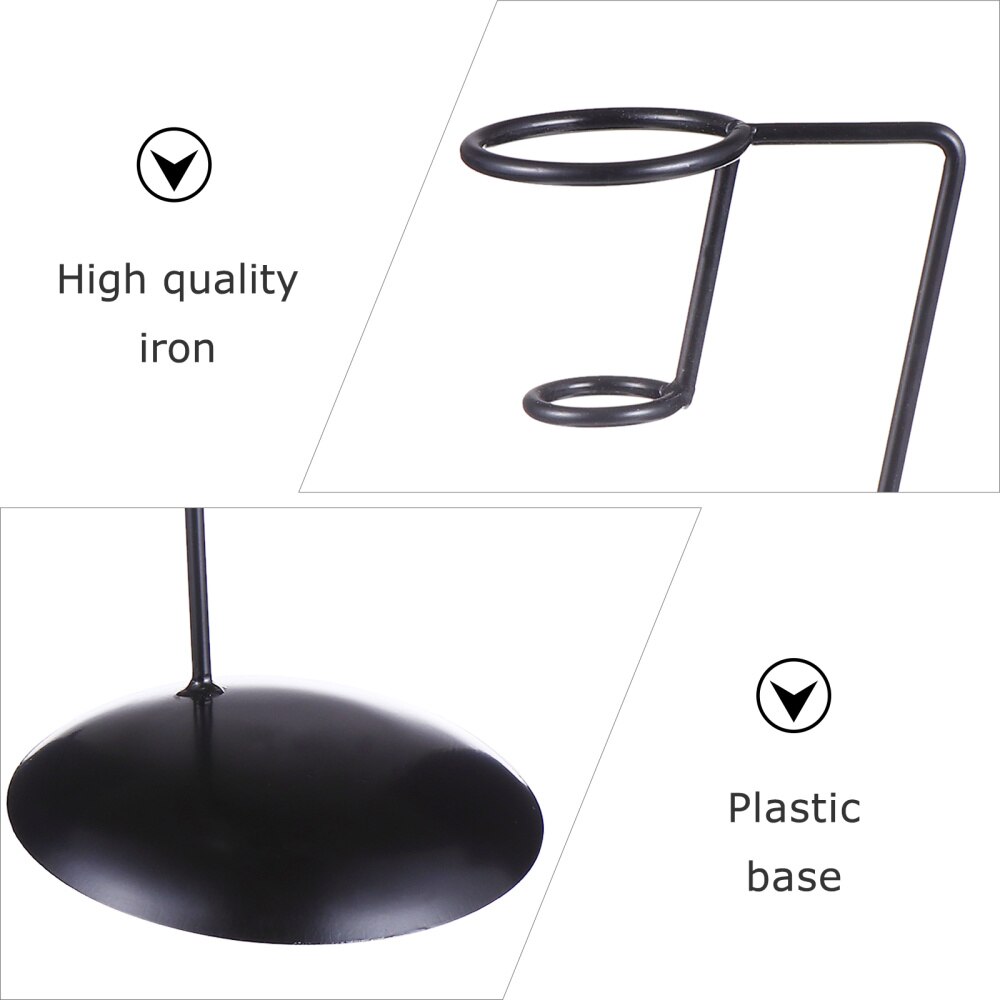 1Pc Iron Art Ice Cream Holder Snow Cone Display Rack Ice-cream Stand