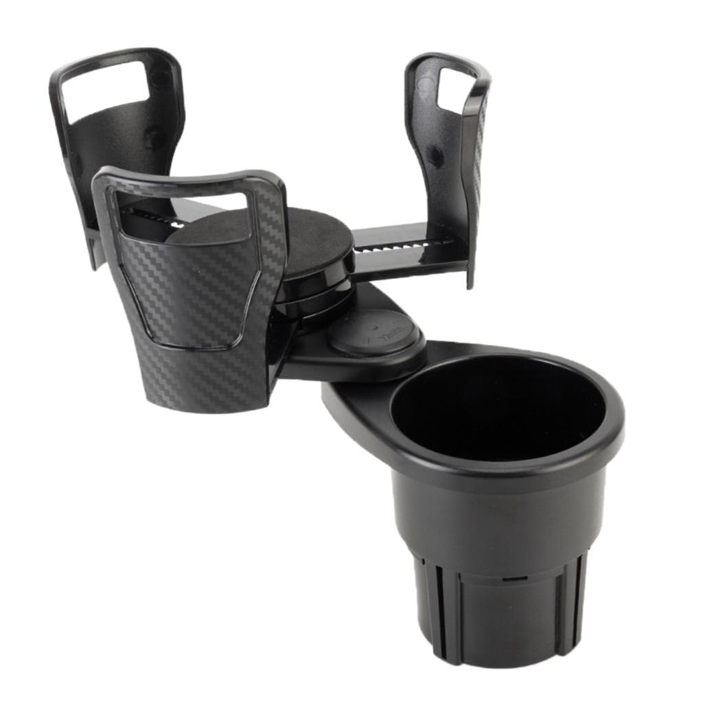 Multifunctional Car Cup Holder, 2 in 1 Drink Holder Drinks Bottle Water Cups Extendable Cup Holder