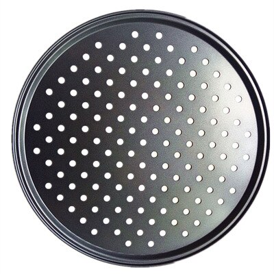 Plateau à Pâtisserie Antiadhésif Rond 31.5cm – Pour Pizzas, Gâteaux, Quiches | Matériau Robuste, Bords Antidérapants