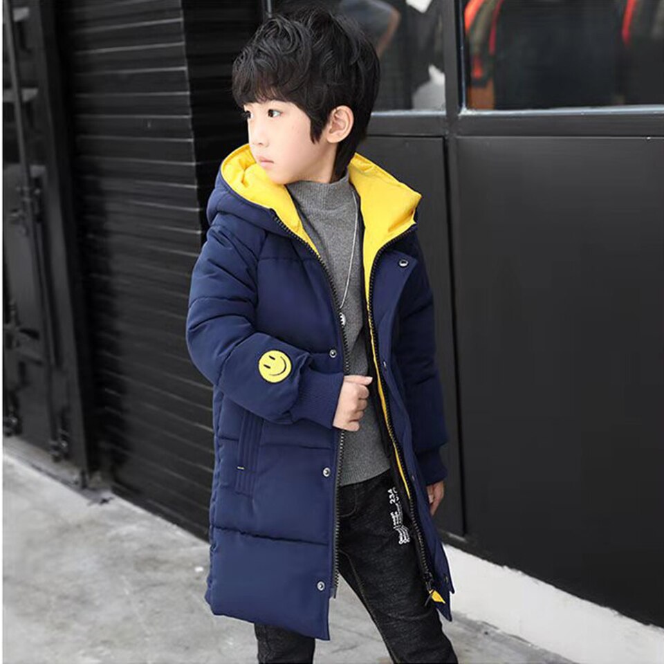 Winter Baby Boys Parkas For Boys Children Warm Kids Hooded Thick Outerwear Coat For Boy Clothes 4 5 6 7 8 9 10 11 12 13