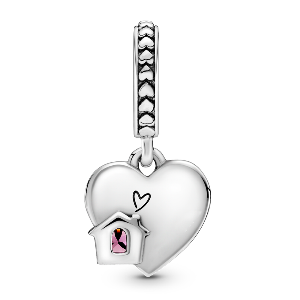 Real 925 Sterling Zilver Charm Liefde Thuis Hanger Geschikt Voor Vrouwen Om Mode Jewelrygift