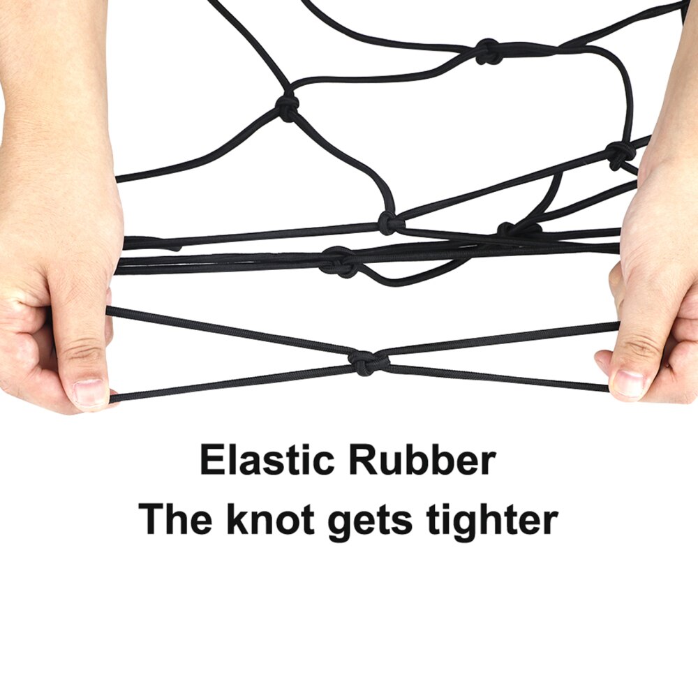 Grow Tent Net Stretchy Trellis Netting Multifunction Garden Tools Nylon Durable Black 15x15cm With 4 Hooks Plant Growth Nets