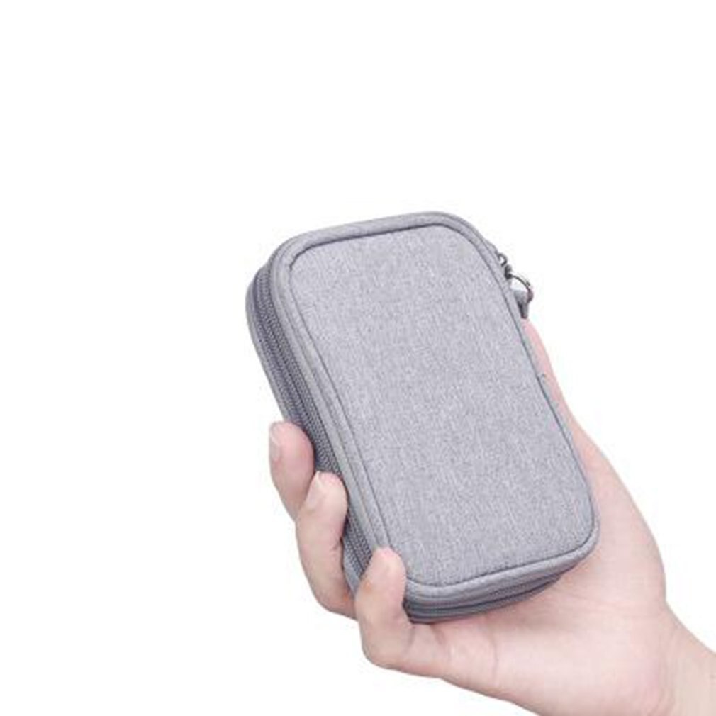 Digital Storage Bag Data Cable Headsets Bag Portable Mobile Hard Disk Storage Bag Travel Storage Desktop Storage