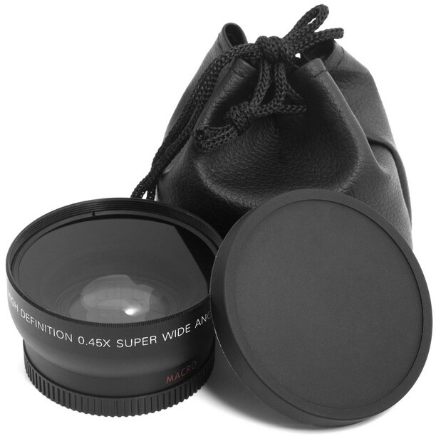 37MM43 46 49 52 55 58 67 72mm 0.45X objectif de photographie Macro Super grand Angle Fisheye pour Canon NIKON Sony PENTAX DSLR DV