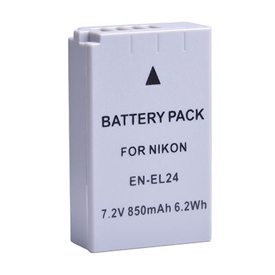 2 PC 850 mAh EN-EL24 EN EL24 Oplaadbare Camera Batterij + LCD USB Lader Voor Nikon 1 J5 1J5 DL18-50 DL24-85 Digitale Camera 'S: Only 1 Battery