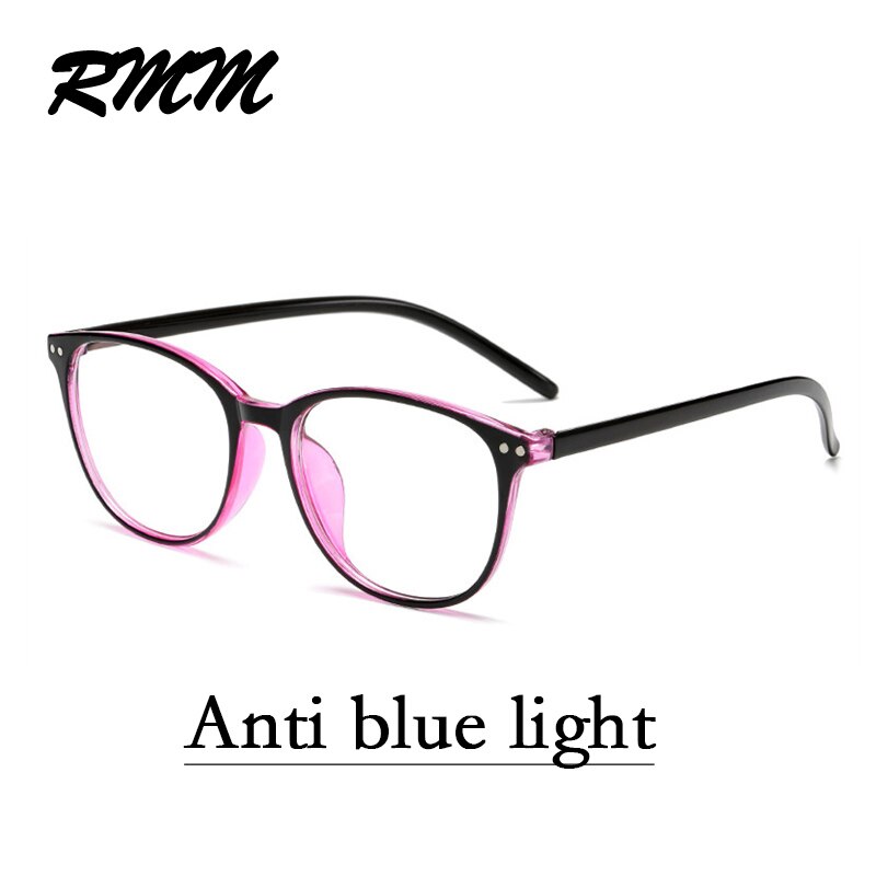 RMM Retro Square round Frame Plain Glasses Anti blue light glasses Women&Men Optical Spectacle Glasses Myopia Eyeglasses Frames: 11