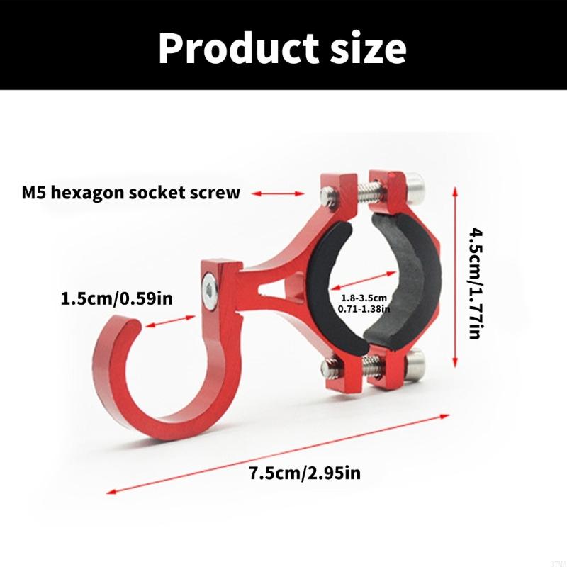 Gancio portaoggetti per scooter elettrici 37MA Supporto per borsa caschi in alluminio Comodo gancio per appendere bici per