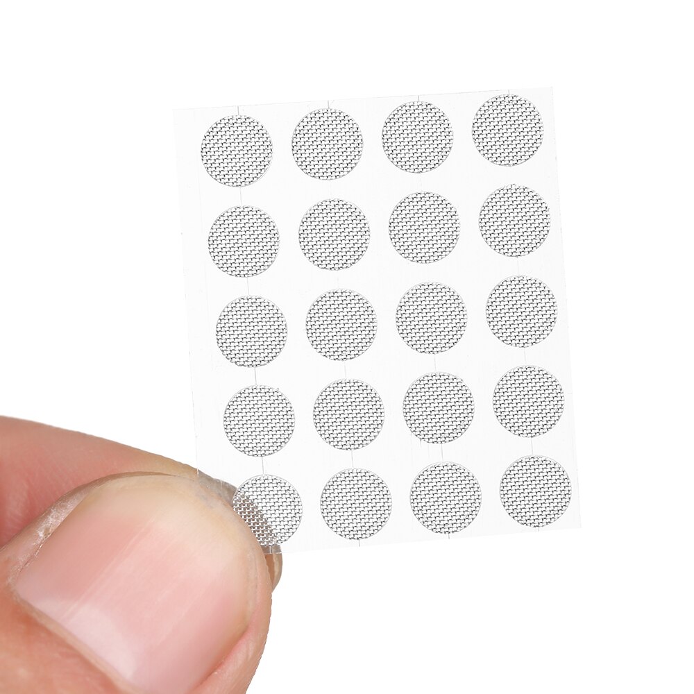 20 Stks/set Stof Netwerk Shell Staal Mesh 4Mm 4.2Mm 4.7Mm 5Mm Zelf Hechten In-ear Hoofdtelefoon Filter Scherm Vervangingen Accessoires