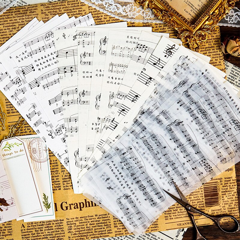 VanYi-Colección de poesías Vintage, 6 diseños, cartas en stock, letras de papel cuadradas, álbum de recortes, fabricación de tarjetas, proyecto de diario Bullet DIY