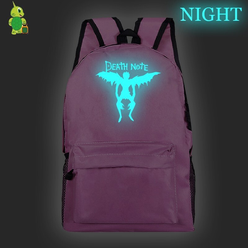 Death Note-mochila informal para ordenador portátil, morral escolar para adolescentes, niñas y niños, bolsos de hombro de viaje a la , bolsas de libros para niños: 801-Note3y-11