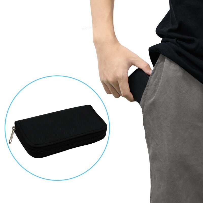 22 Slots Geheugenkaart Opbergtas Draagtas Wallet Box Voor Cf/Sd/Micro Sd/Sdhc/Ms/Ds Protector Pouch Game Accessoires
