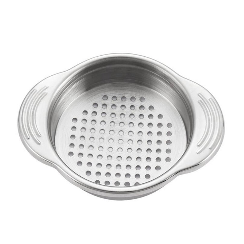 Stainless Steel Food Can Strainer Sieve Tuna Press Lid Oil Remover Drainer Can Water Filter Colander Kichen Tool Home Gadgets