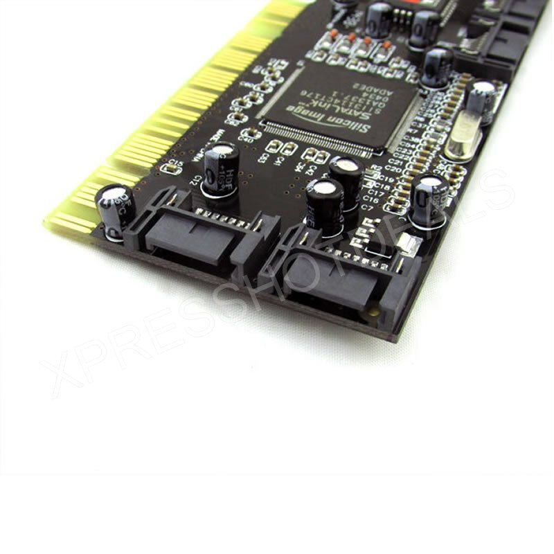 PCI 4 Ports SATA Internal RAID Controller Card w/Low Profile Bracket