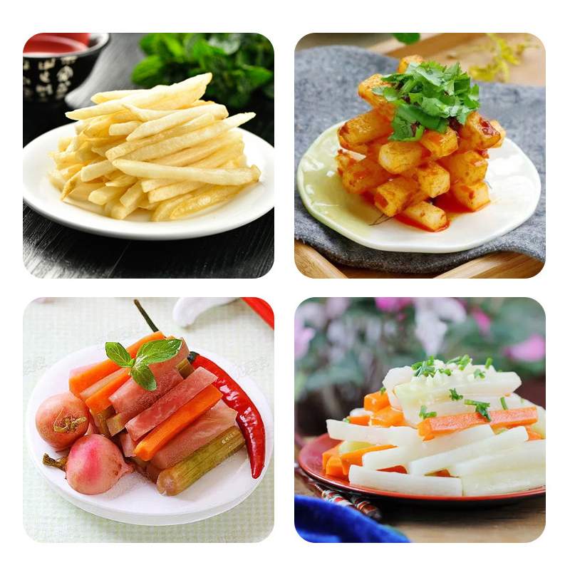 Máquina de corte de patatas fritas de acero inoxidable, cortador de patatas fritas antideslizante, para uso doméstico, picador de pepino, utensilios de cocina