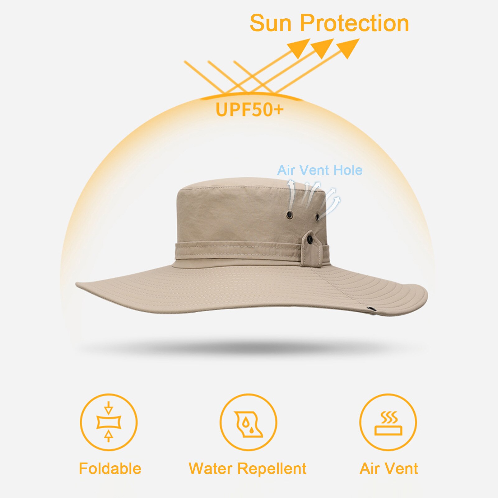 Summer Sun Hat For Man Outdoor Quick-drying Sun-proof Men's Panama Hat Fishing Breathable Male Large Wide Brim Bucket Hats