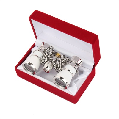 3X25 exquisite opera glasses theater glasses lady opera binocular with chain with handle + red box