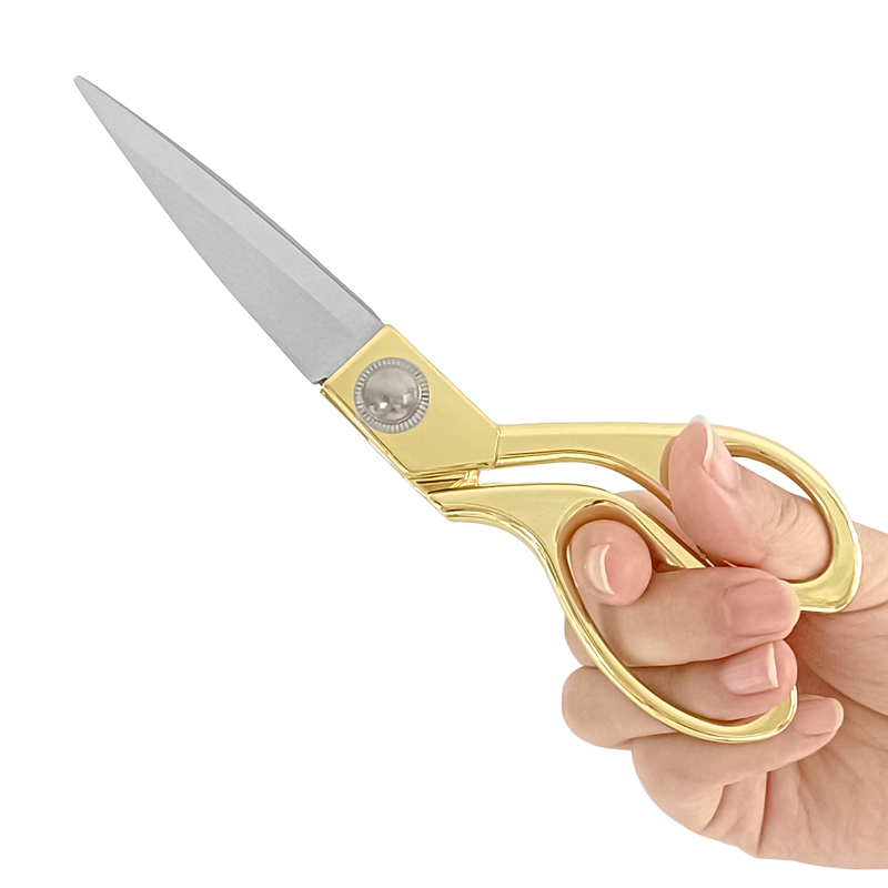 Tijeras de sastre profesionales Vintage, tijeras de costura de acero inoxidable, tijeras de sastre para tela, ropa, cortador de costura, herramienta de bricolaje: Verde militar
