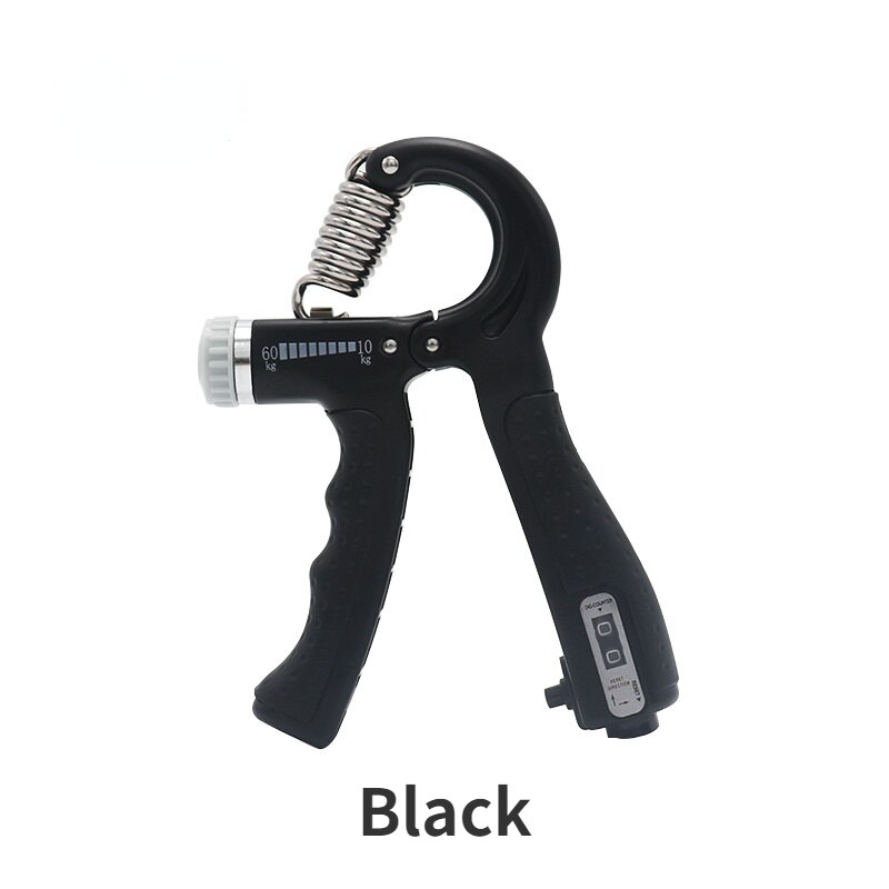 10-60Kg Count Heavy Gripper Fitness Hand Exerciser Grip Wrist Training Increase Strength Spring Finger Pinch Carpal Expander: black