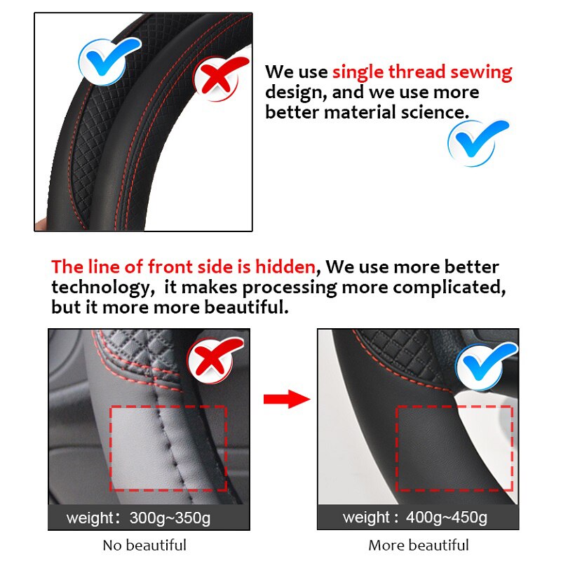 Voor Hyundai Palissade Auto Stuurhoes Lederen Anti-Slip 100% Dermay Auto Accessoires