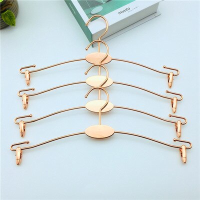 Rose Gold Rvs Multifunctionele Kleerhangers Broek Opslag Hangers Doek Rack Multilayer Opslag Doek Hanger