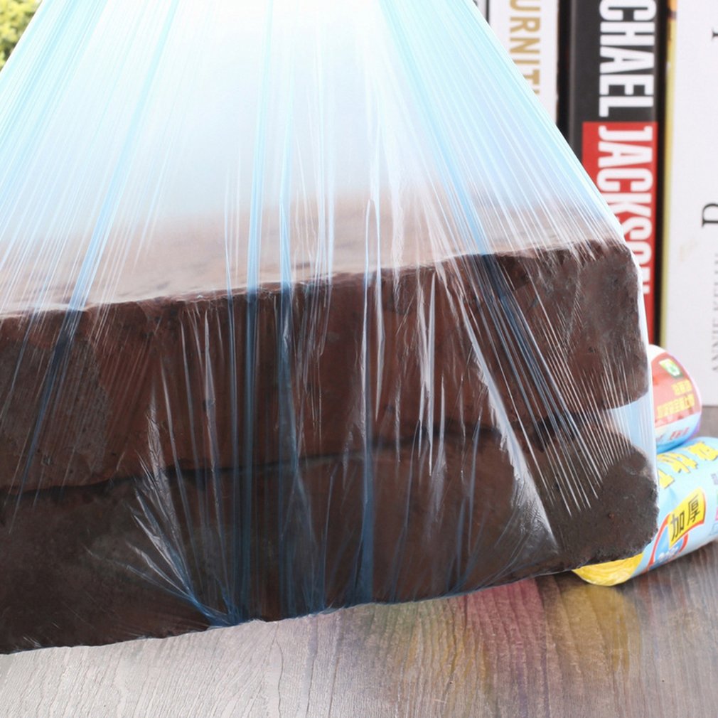 1 Roll Garbage Bag Trash Bags Durable Disposable Plastic Home Kitchen Bathroom Disposable Garbage Drain Dustbin Garbage Bag