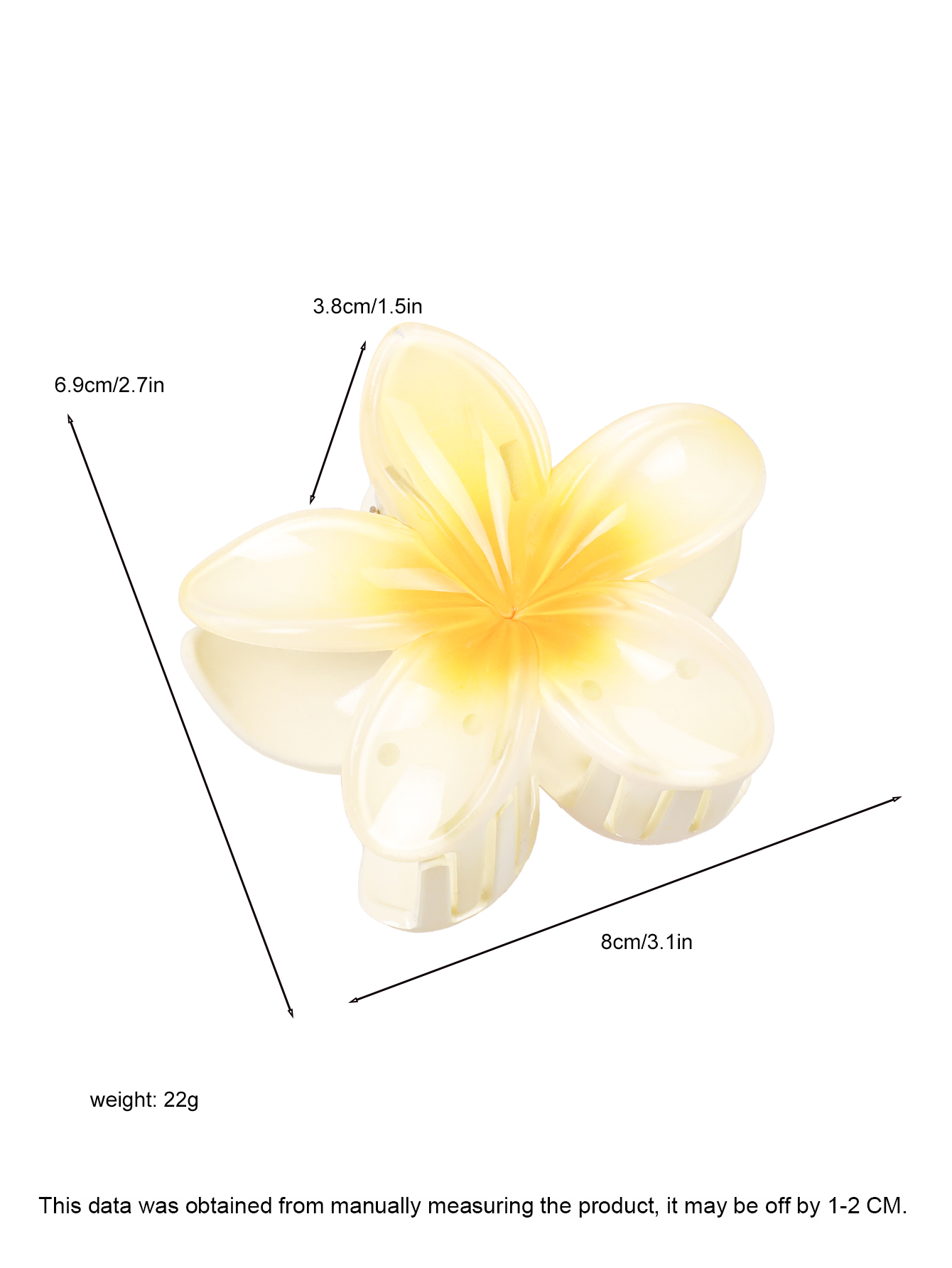 4 Uds. Pinzas en forma de garra para el pelo de plátano y flores bonitas para cabello grueso, sujeción fuerte antideslizante, hawaiano, accesorios para el cabello para mujeres y niñas, de vacaciones