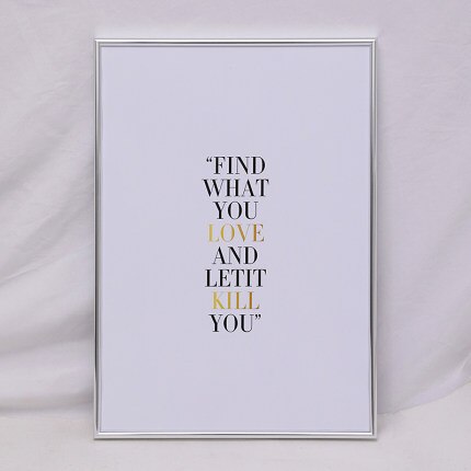 Aluminum alloy Photo Frame 16 inch Narrow side poster outer Frame A4 Picture Frame wall hanging A3 quadros decorativo: Bright Silver color / A3  29.7x42cm