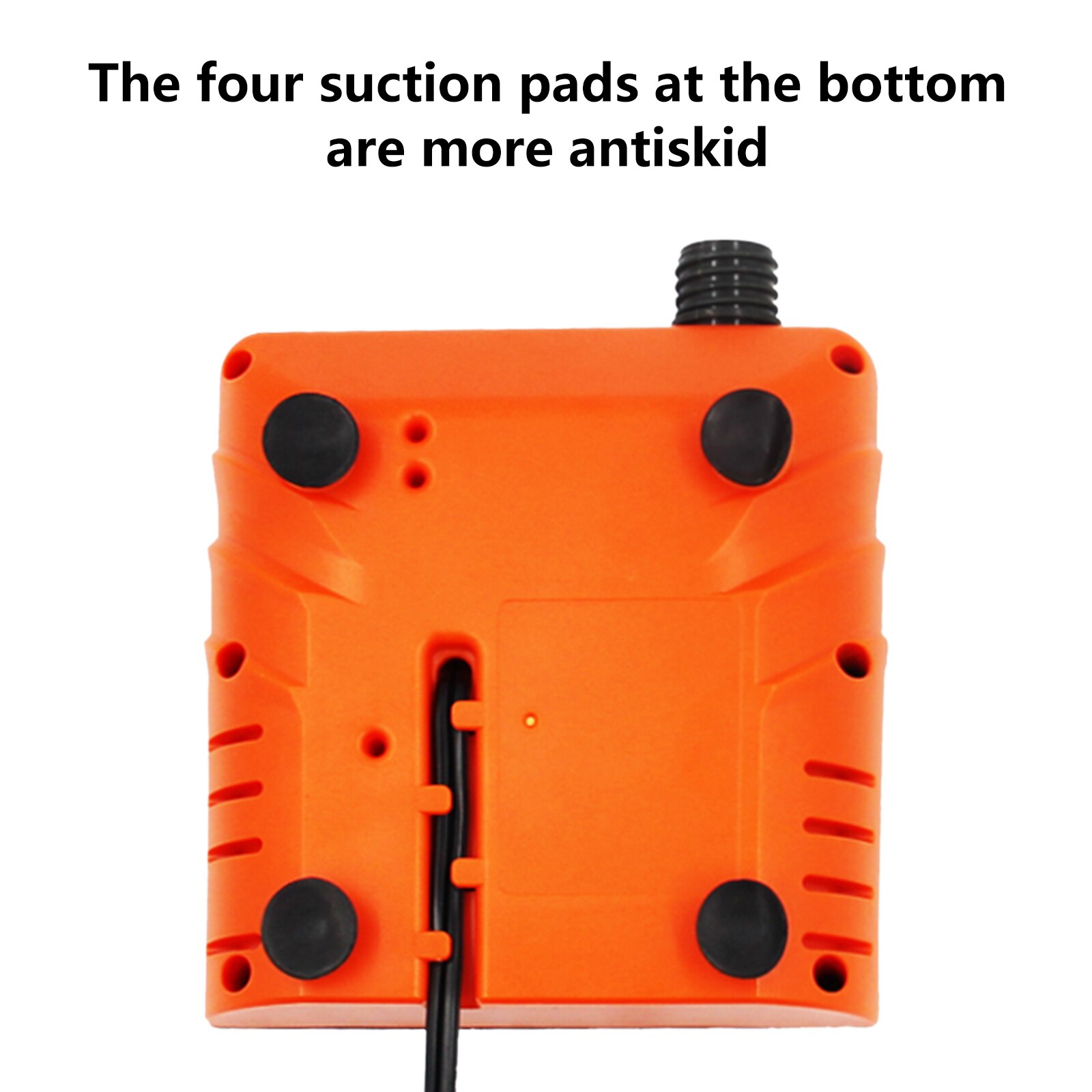 Electric High Air Pump, 16psi 12V DC High Pressure Air Pump (Black Orange)