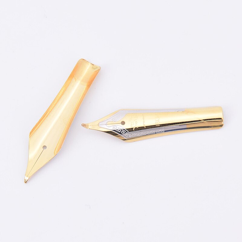 1pc Diy Gold Silver X450 Curved Tip Simple Replacement Fountain Pen Nib Metal Stainless Steel For Jinhao Replacement