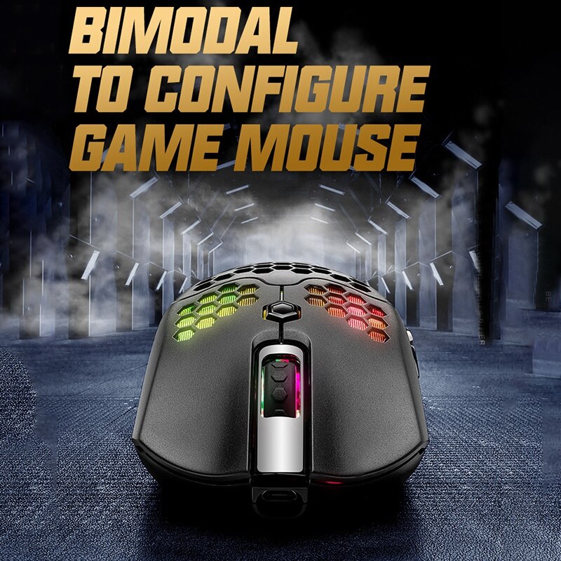 Ziyou Lang X2 Wireless Mouse Rgb Dual Mode Game Mechanical 2000Dpi Optical Sensor Lightweight Pc Notebook Mouse