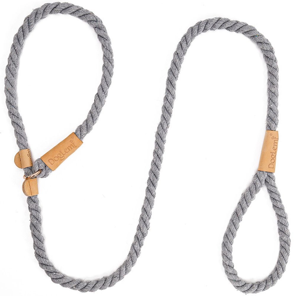 Large Medium Dog Lead Harness Dogs Leashes Puppy Accessories Pet Collar Pet Products Traction Collar Puppy Leash Rope: grey