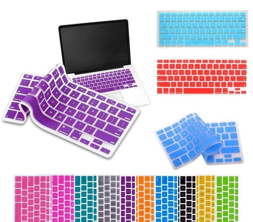 For Apple Macbook Pro Retina 13" 15" 17" inch color Protector Cover Silicone Keyboard Skin Cover Film For Mac book Air 13.3