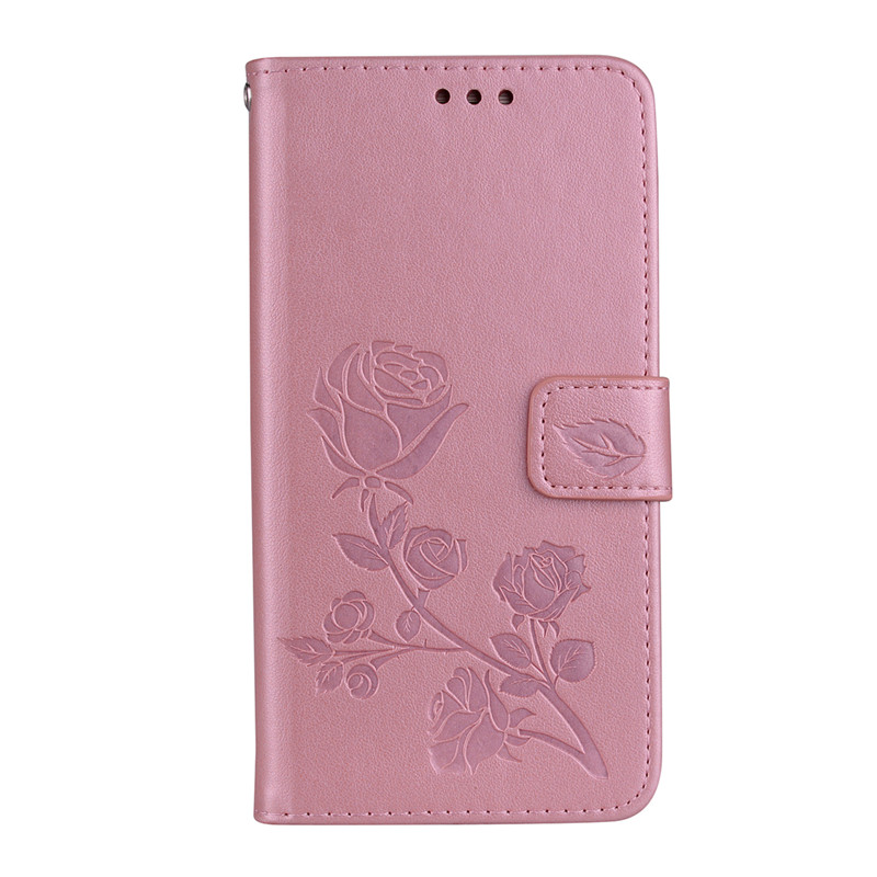 Fall Für Huawei P9 Lite vns-l21 vns-l31 P9lite Abdeckung Fall Coque für Huawei P9 Lite Leder Flip Fall Für Huawei P9 Lite: Rose Gold