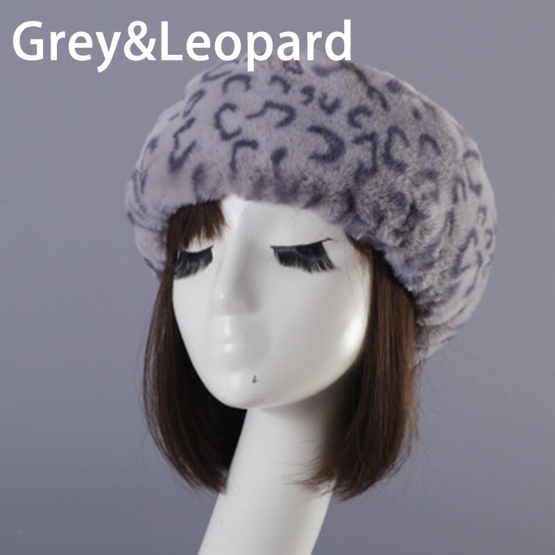 Vrouwen Hoeden Lady Russische Dikke Pluizige Imitatie Vossenbont Hoed Hoofdband Winter Earwarmer Ski Hoed Vrouwelijke Hoeden Voor Herfst Winter: O